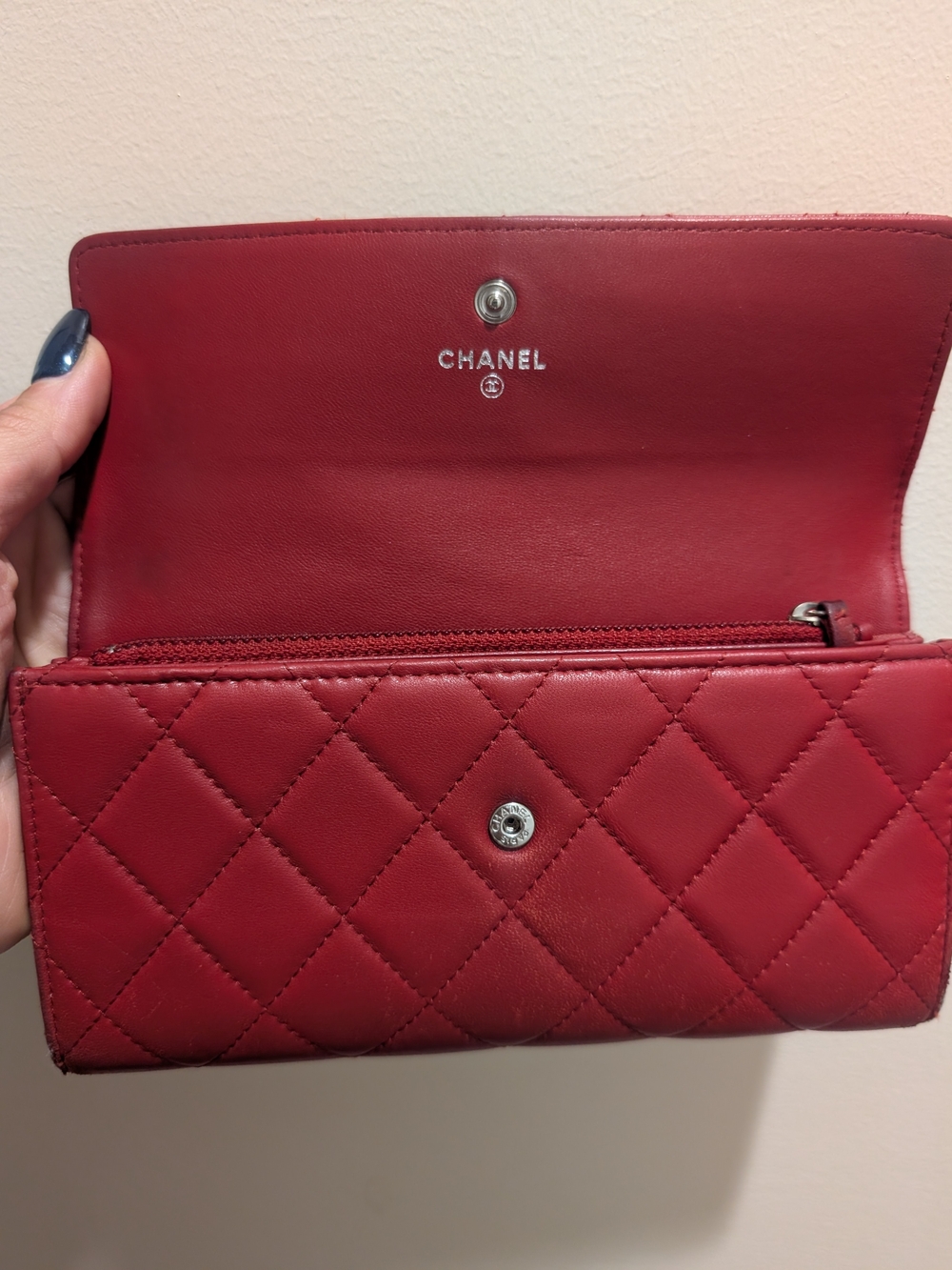 Chanel Quilted Long Lambskin Wallet - Picture 8 of 14